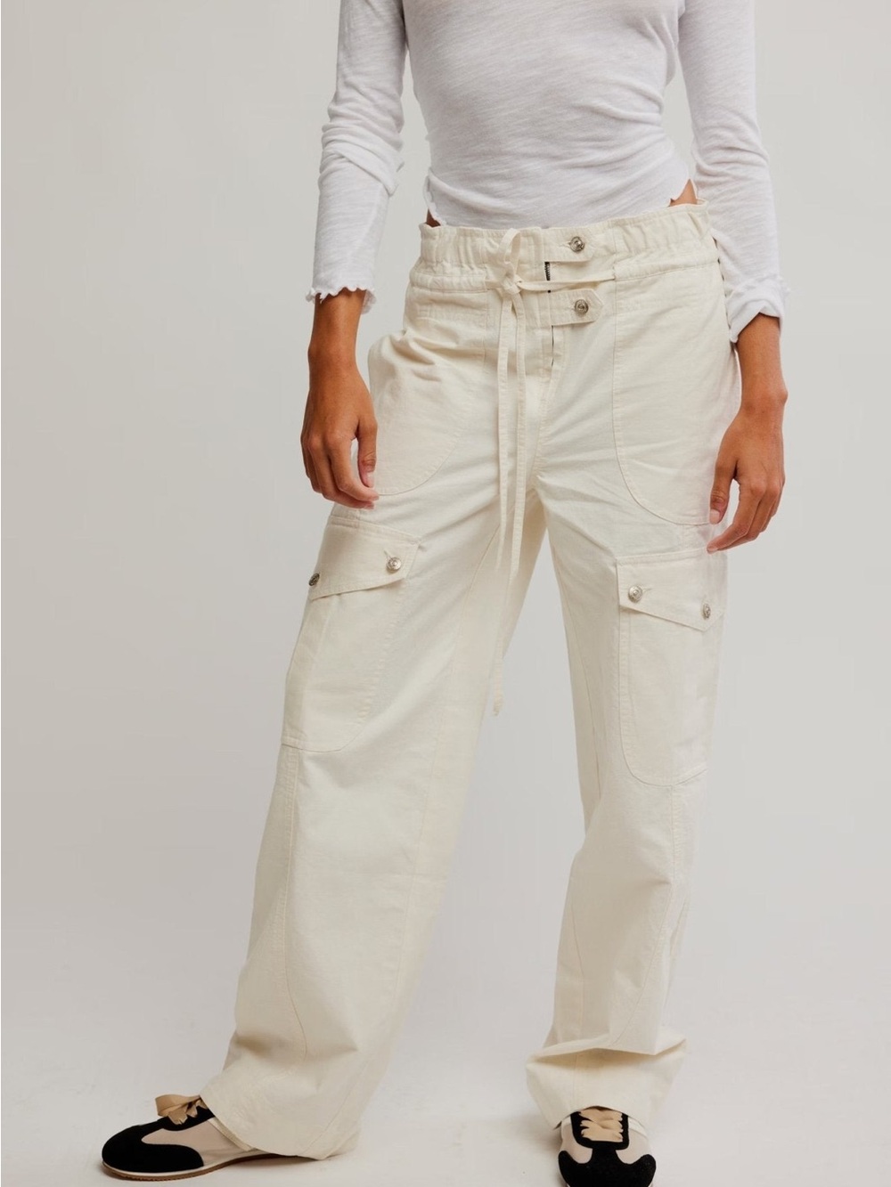 NWT We The Free Park Ave Pants - ivory